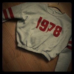 1978 sleeves crop top